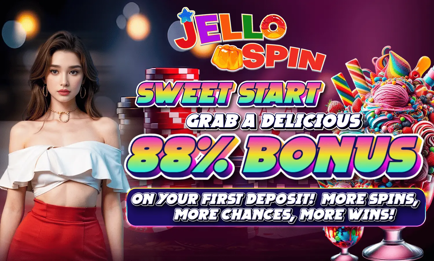 80% First Deposit Bonus